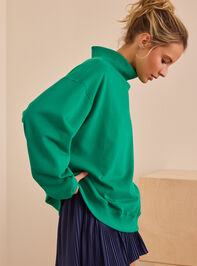 Precision Mock Neck Sweatshirt Detail 4 - TULLABEE