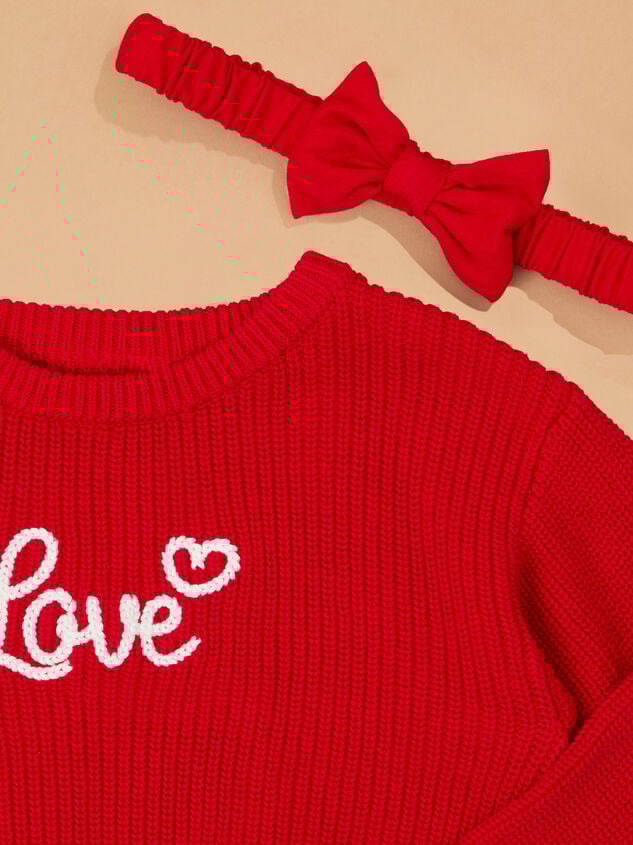 Love Sweater Bubble + Headband Detail 3 - TULLABEE