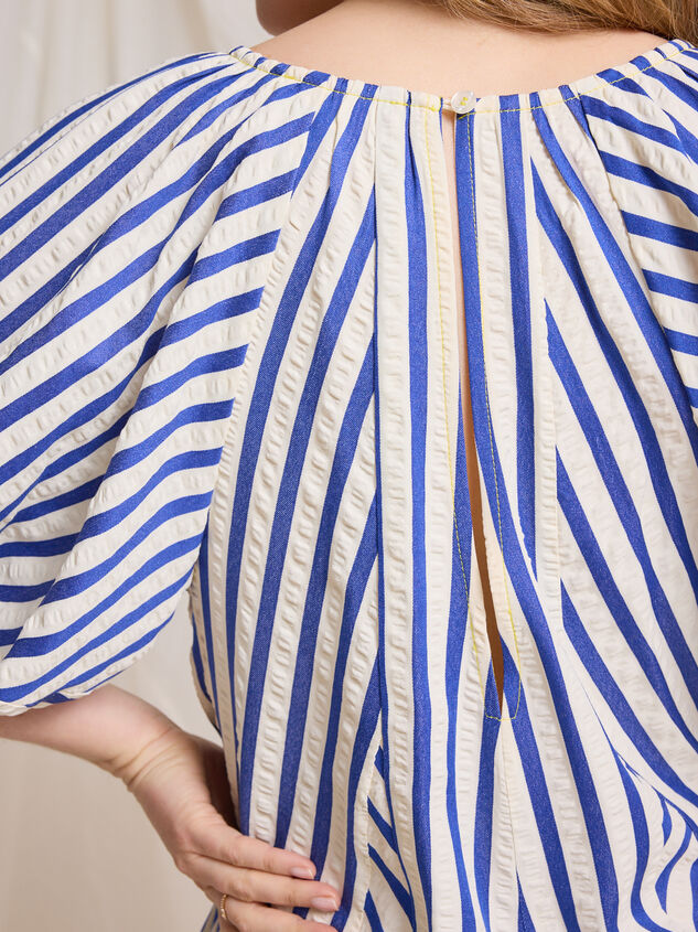 Posie Stripe Romper Detail 6 - TULLABEE