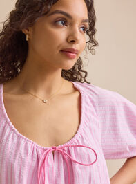 Posie Striped Romper Detail 3 - TULLABEE