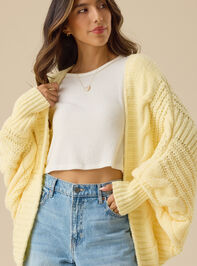 Luna Open Front Cardigan Detail 2 - TULLABEE