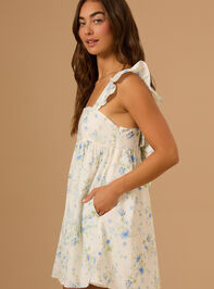 Lucy Floral Mini Dress Detail 4 - TULLABEE