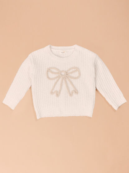 Autumn Bow Stitch Sweater - TULLABEE