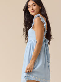 Poppi Embroidered Mini Dress Detail 6 - TULLABEE