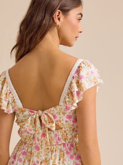 Isabella Floral Mini Dress - TULLABEE