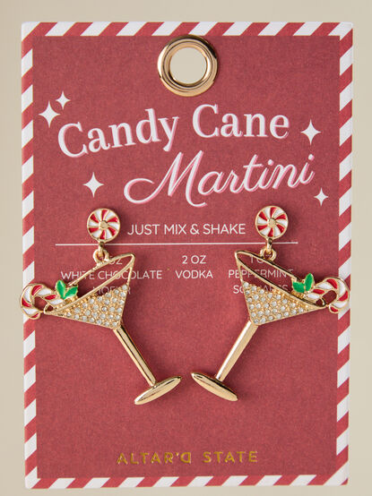 Candy Cane Tini Dangle Earring - TULLABEE