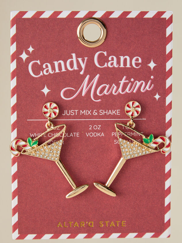 Candy Cane Tini Dangle Earring - TULLABEE