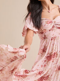 Alayna Floral Maxi Dress Detail 2 - TULLABEE