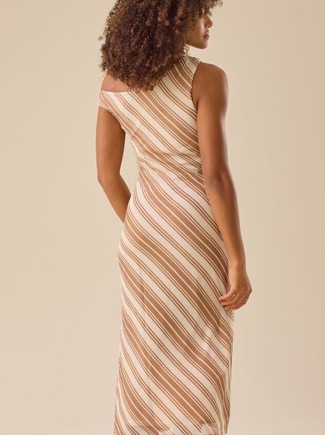 Grayson Striped Maxi Dress Detail 4 - TULLABEE