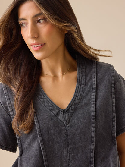 Hanah Denim Top - TULLABEE