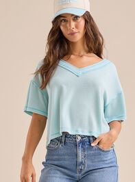 Ada Ribbed Boxy Tee - TULLABEE