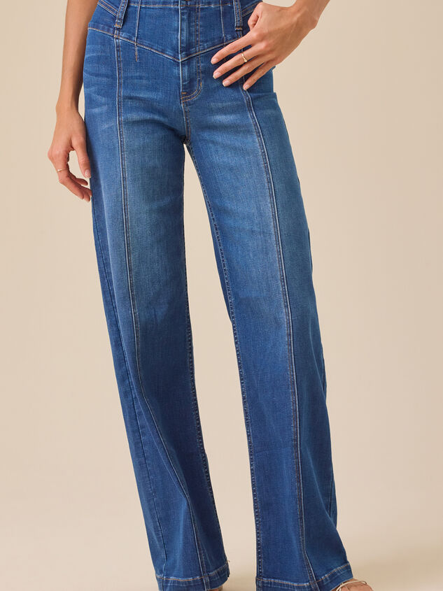 Katherine High Rise Seam Jean Detail 3 - TULLABEE