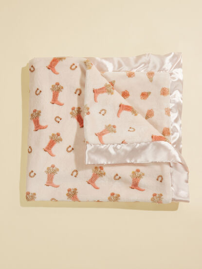Bloomin' Boots Reversible Blanket - TULLABEE