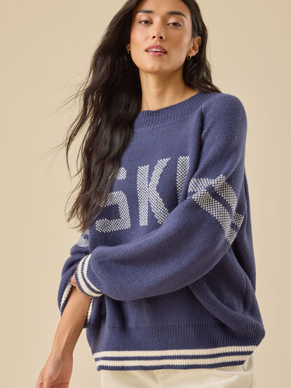 Brynn Ski Varsity Sweater - TULLABEE