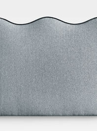 Gemma Stripe Upholstered Headboard Detail 3 - TULLABEE