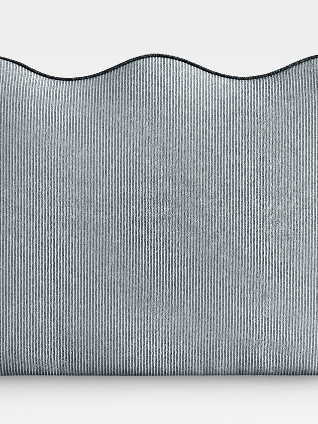 Gemma Stripe Upholstered Headboard Detail 3 - TULLABEE
