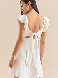 Veronica Flutter Sleeve Dress Detail 2 - TULLABEE