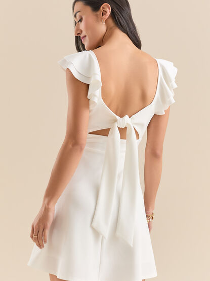 Veronica Flutter Sleeve Dress - TULLABEE