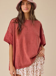 Zelda Embroidered Oversized Tee - TULLABEE