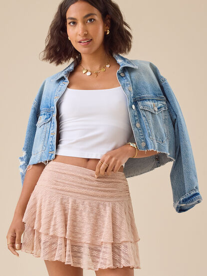 Lonny Mesh Mini Skirt - TULLABEE
