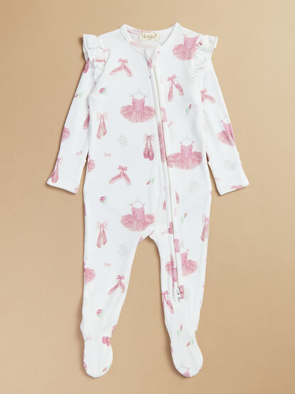 Ballet Belle Ruffle Footie - TULLABEE