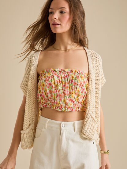 Cassidy Floral Tube Top - TULLABEE