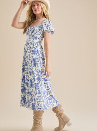 Natalie Floral Maxi Dress Detail 4 - TULLABEE