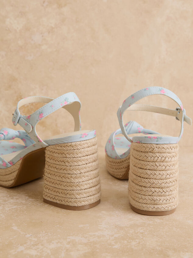 Hayleey Floral Wedges Detail 3 - TULLABEE
