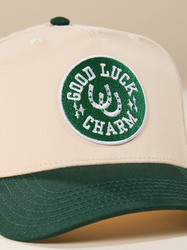 Good Luck Charm Trucker Hat Detail 2 - TULLABEE