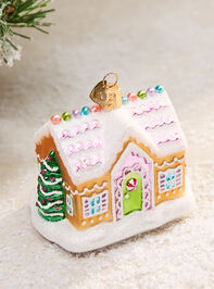 Sparkle Gingerbread House Ornament - TULLABEE