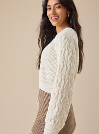 Britton Cable Sweater Detail 4 - TULLABEE