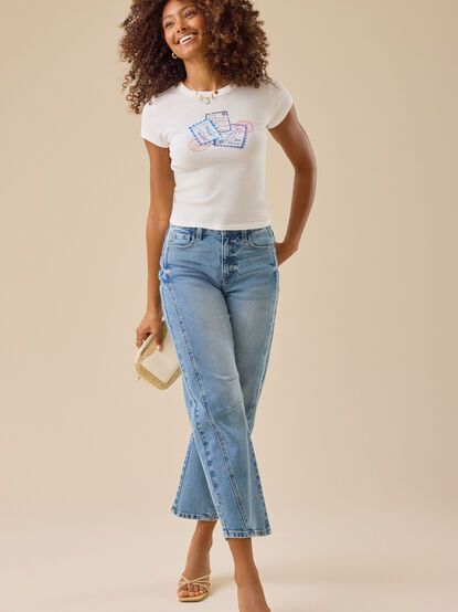 Coastal Stamps Baby Tee - TULLABEE