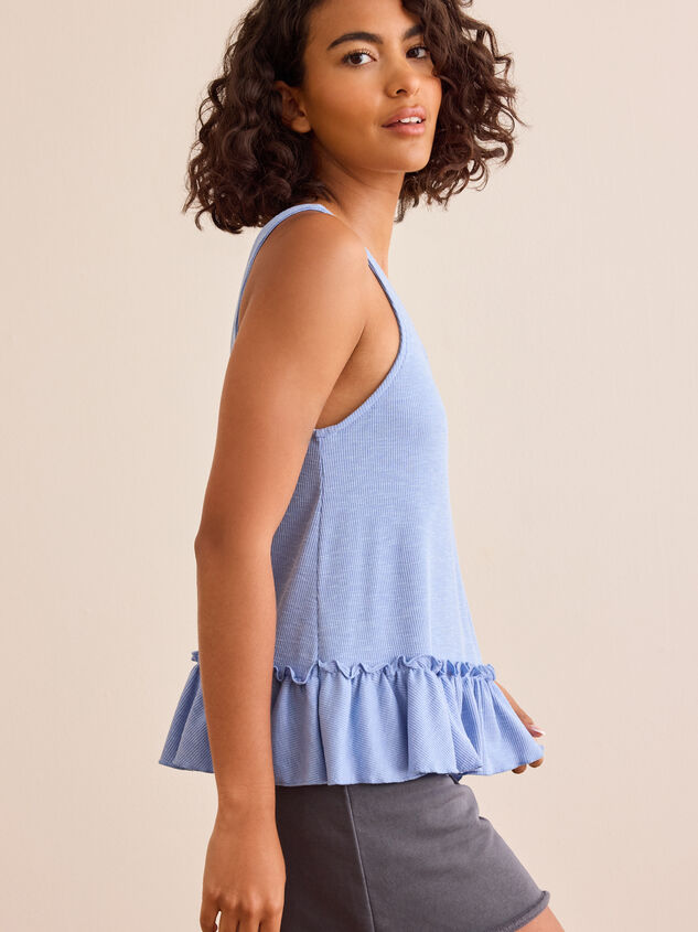 Cascade Ruffle Tank Detail 4 - TULLABEE