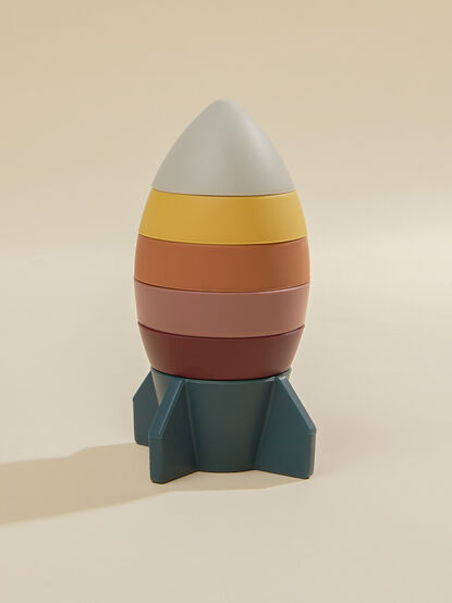 Rocket Ship Stacker Toy - TULLABEE