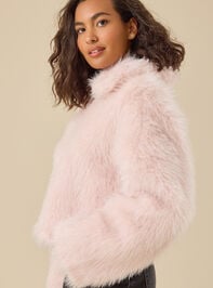 Elle Fur Jacket Detail 4 - TULLABEE