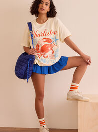 Charleston Crab Oversized Tee Detail 2 - TULLABEE