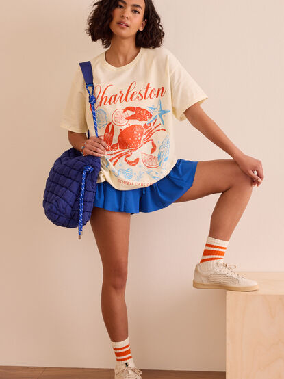 Charleston Crab Oversized Tee - TULLABEE