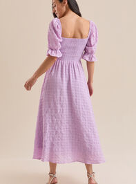 Mylee Textured Midi Dress Detail 5 - TULLABEE