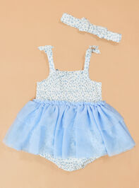 Elly Smocked Bubble With Headband - TULLABEE