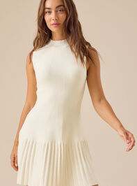 Lyssandra Pleated Sweater Dress - TULLABEE