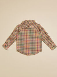 Atwood Baby Plaid Button-Down By Me + Henry Detail 2 - TULLABEE