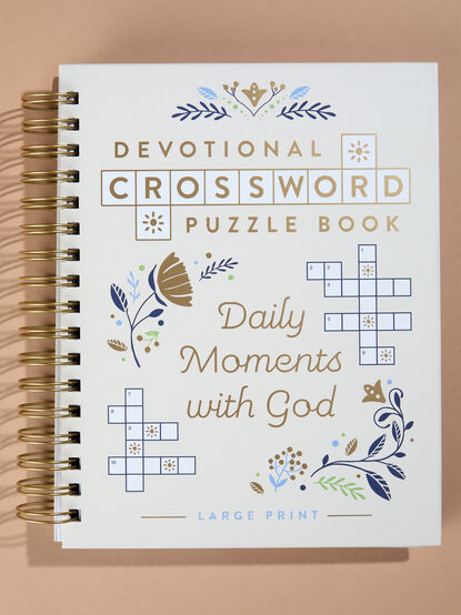 Daily Moments with God Devotional Crossword Puzzle Book - TULLABEE