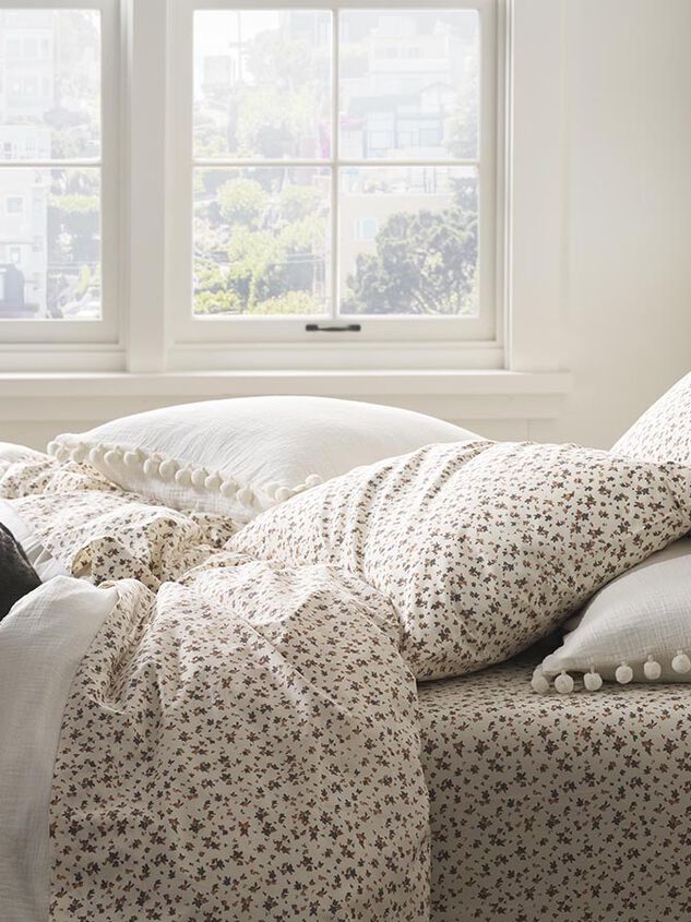 Petunia Cotton Sheet Set Detail 2 - TULLABEE