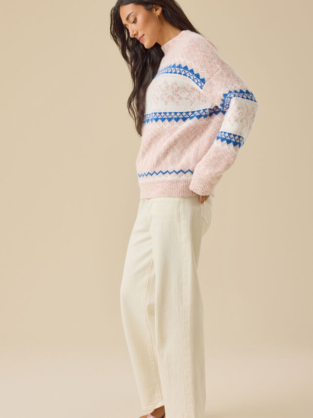 Maya Snowflake Chenille Sweater Detail 4 - TULLABEE