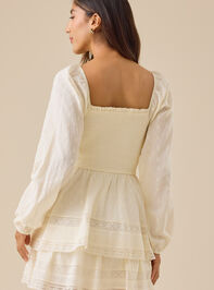 Pheebie Clipdot Mini Dress Detail 4 - TULLABEE
