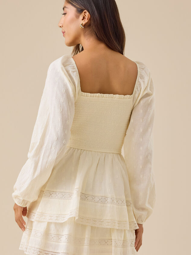 Pheebie Clipdot Mini Dress Detail 4 - TULLABEE