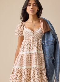 Blair Puff Sleeve Floral Mini Dress - TULLABEE