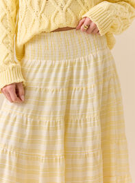 Millie Tiered Midi Skirt Detail 2 - TULLABEE