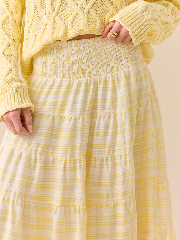 Millie Tiered Midi Skirt Detail 2 - TULLABEE