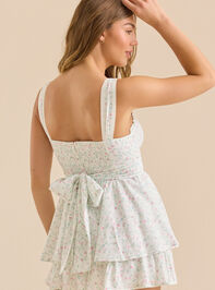 Birdie Floral Romper Detail 2 - TULLABEE
